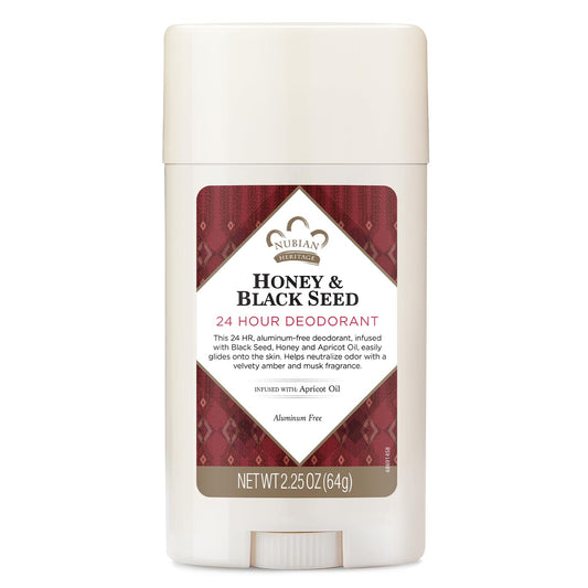Deodorant All Natural 24 Hour Honey and Black Seed (2.25 oz, 1 Each)