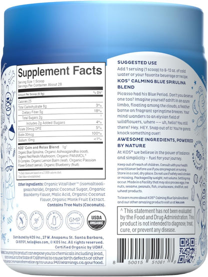 Kos - Blue Spiru Blend Calm - 1 Each -8.78 Oz