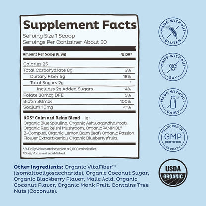 Kos - Blue Spiru Blend Calm - 1 Each -8.78 Oz