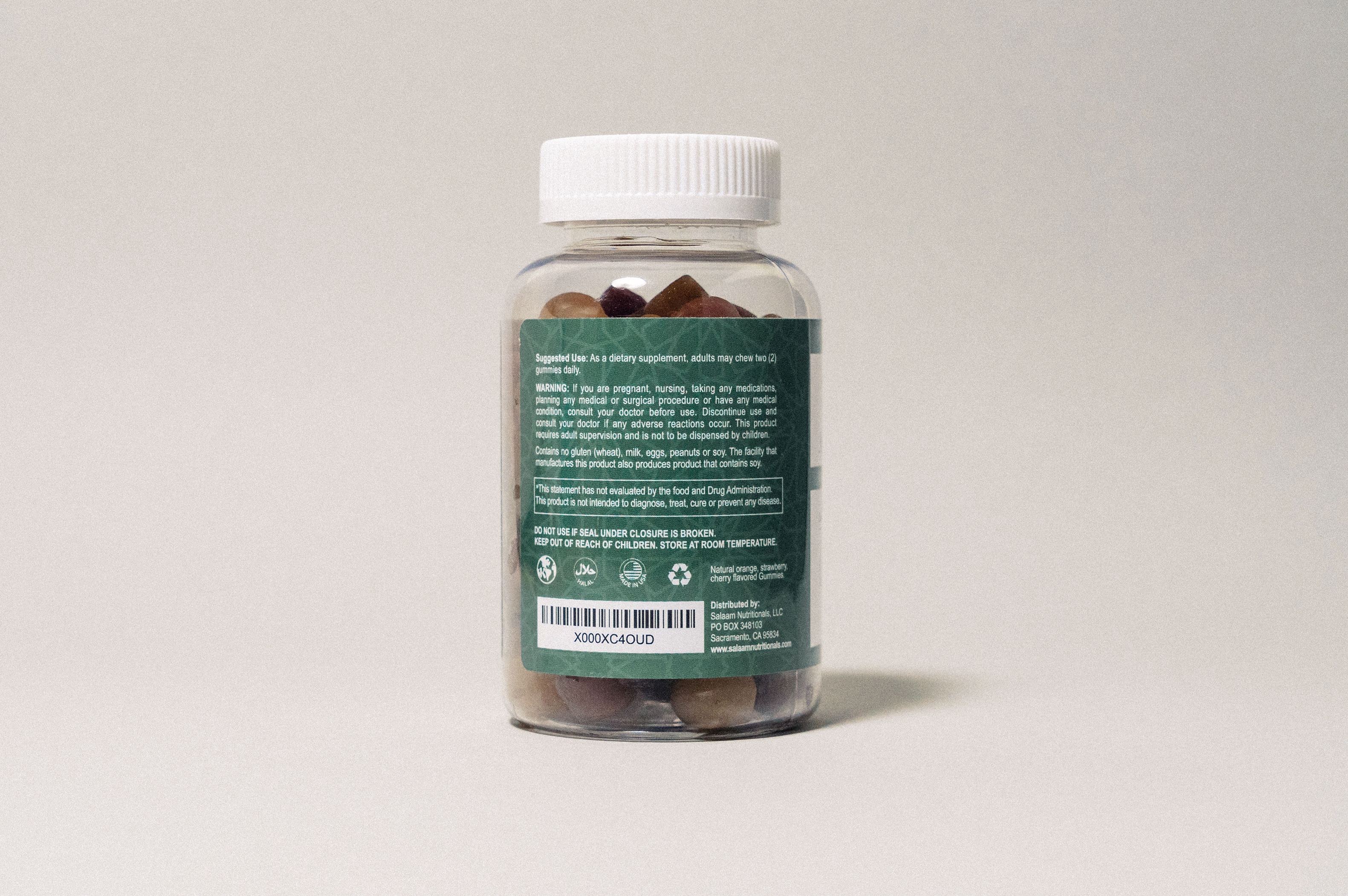 Halal Adult Multivitamin Gummies - Complete Nutrition with Essential Vitamins - 90 Count