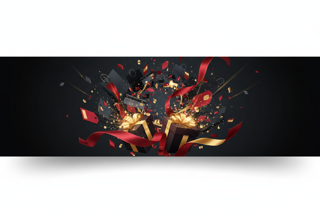 Create basic black friday heo image without text. 