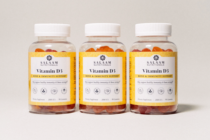 Halal Vitamin D3 2000 IU Gummies - 90 Count | Salaam Nutritionals