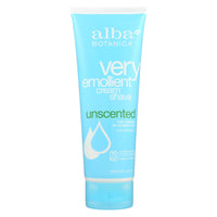 Alba Botanica - Very Emollient Shave Cream Unscented - 8 Fl Oz