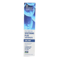 Desert Essence - Whitening Plus Tea Tree Oil Toothpaste - Mint - 6.25 oz