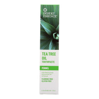 Desert Essence - Natural Tea Tree Oil Toothpaste - Fennel - 6.4 oz